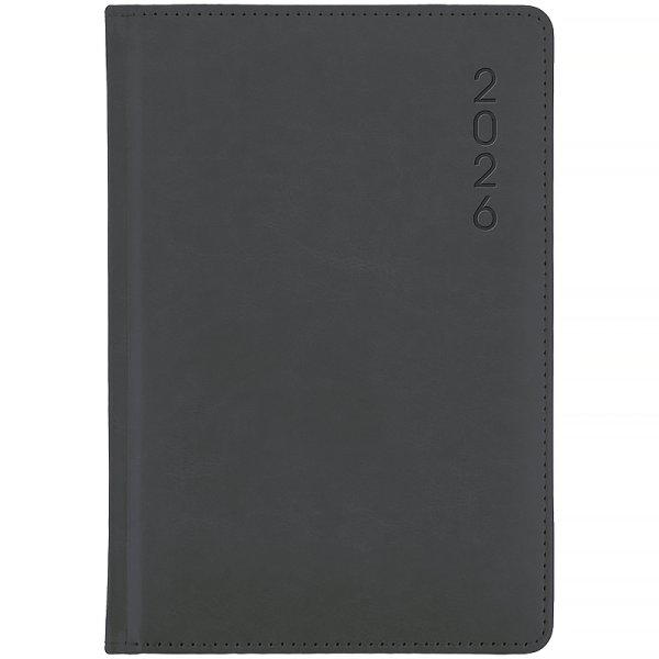 Щоденник 2026 Axent Classic Lux 145x210мм, сірий