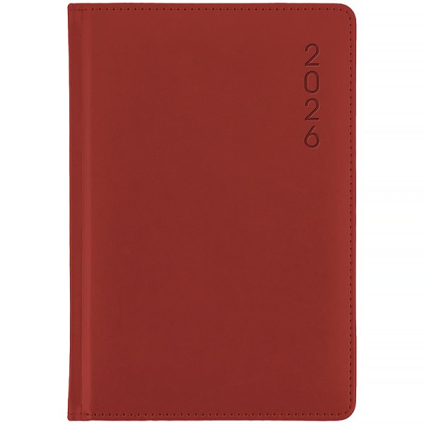 Щоденник 2026 Axent Classic Palermo 145x210мм, червоний