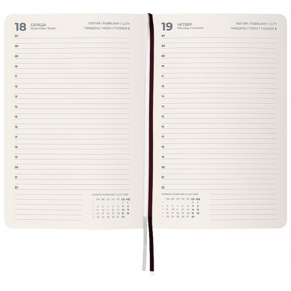 Щоденник 2026 Axent Partner City Soft 145x210мм, коричневий