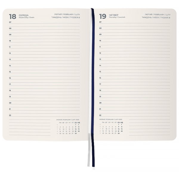 Щоденник 2026 Axent Partner City Soft 145x210мм, синій