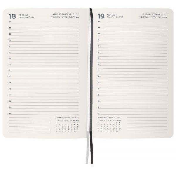 Щоденник 2026 Axent Partner City Soft 145x210мм, сірий