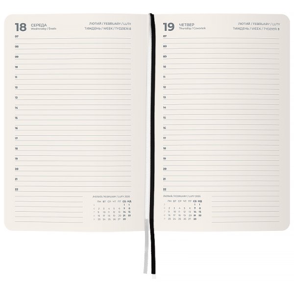 Щоденник 2026 Axent Partner City Soft 145x210мм, чорний