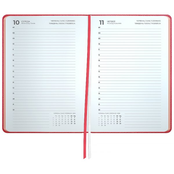 Щоденник 2026 Axent Partner Soft Muse 145x210мм, рожевий