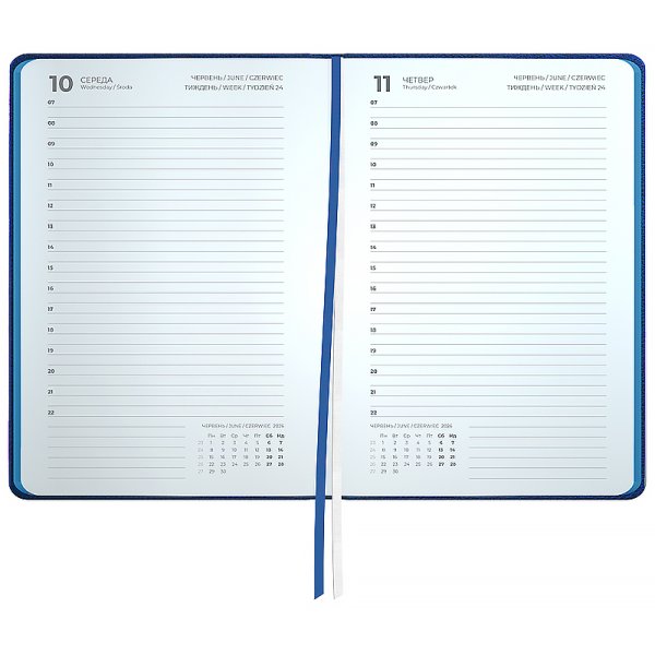 Щоденник 2026 Axent Partner Soft Muse 145x210мм, синій