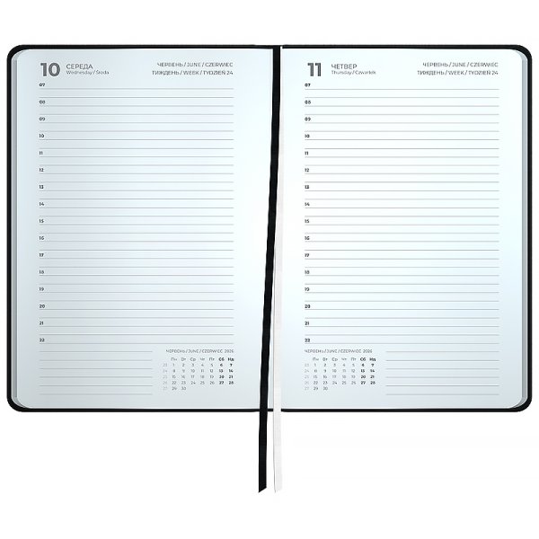 Щоденник 2026 Axent Partner Traces 145x210мм, чорний