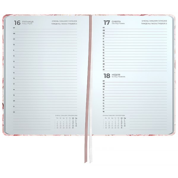 Щоденник 2026 Axent Partner 145x210мм, Peony Dreams
