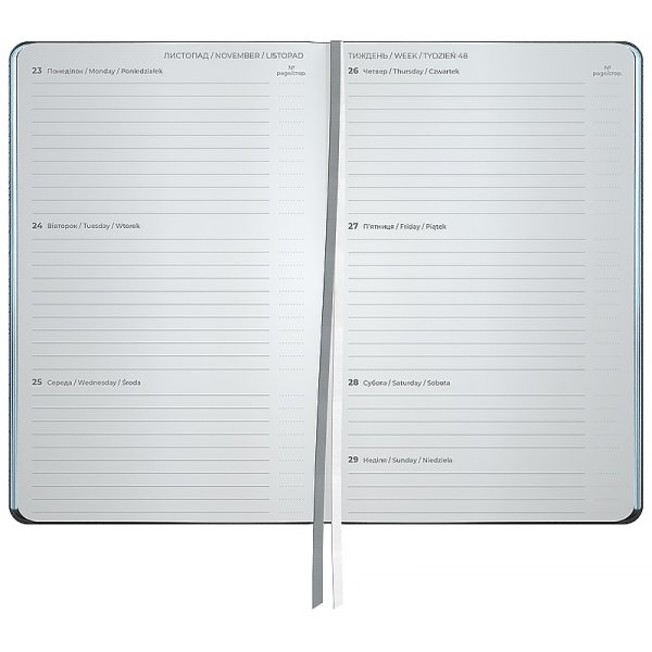 Щотижневик 2026 Axent Partner City Soft 125х195мм, сірий