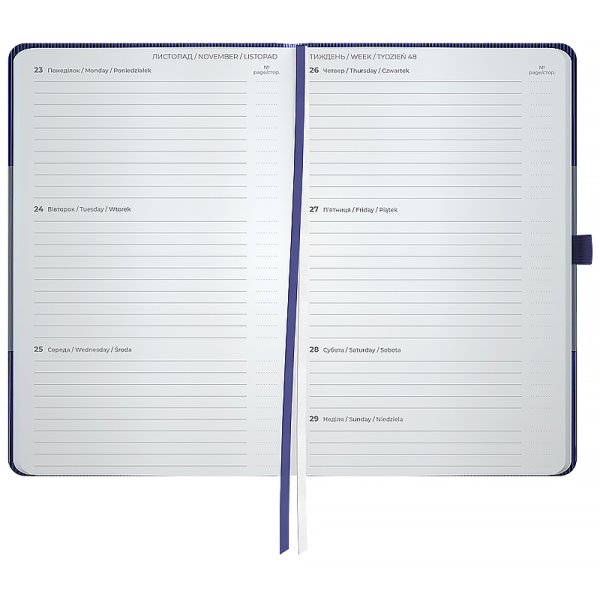 Щотижневик 2026 Axent Partner Lines 125х195мм, темно-синій