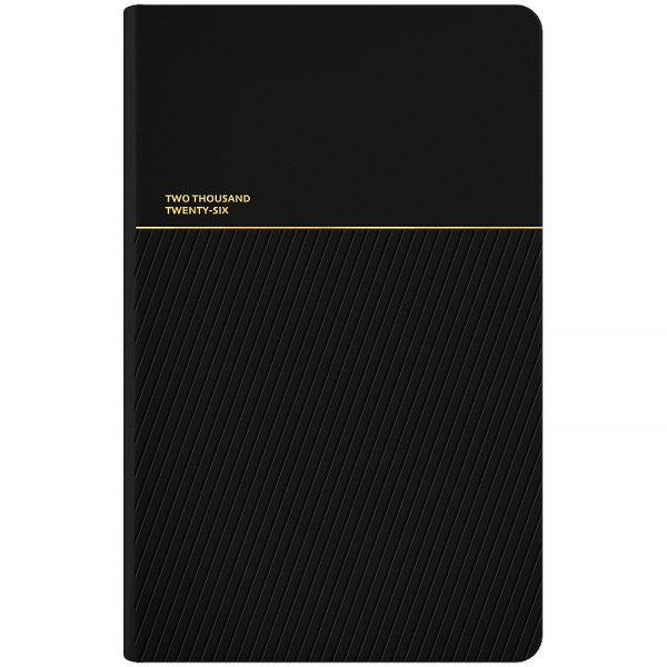Щотижневик 2026 Axent Partner Traces 125х195мм, чорний