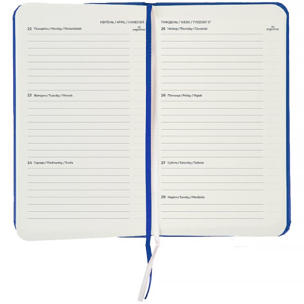 Щотижневик 2026 Axent Pocket Strong 90x150мм, класичний синій