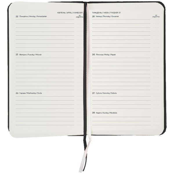 Щотижневик 2026 Axent Pocket Strong 90x150мм, чорний