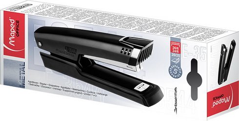 Степлер удлиненный ESSENTIALS METAL, 25л