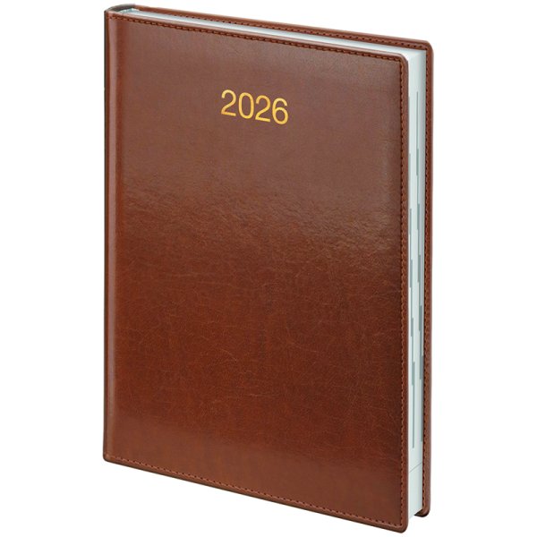 Ежедневник Стандарт А5 2026 обложка Soft коричневый