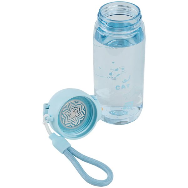Пляшечка для води Kite K25-1236-2, 480 мл, блакитна