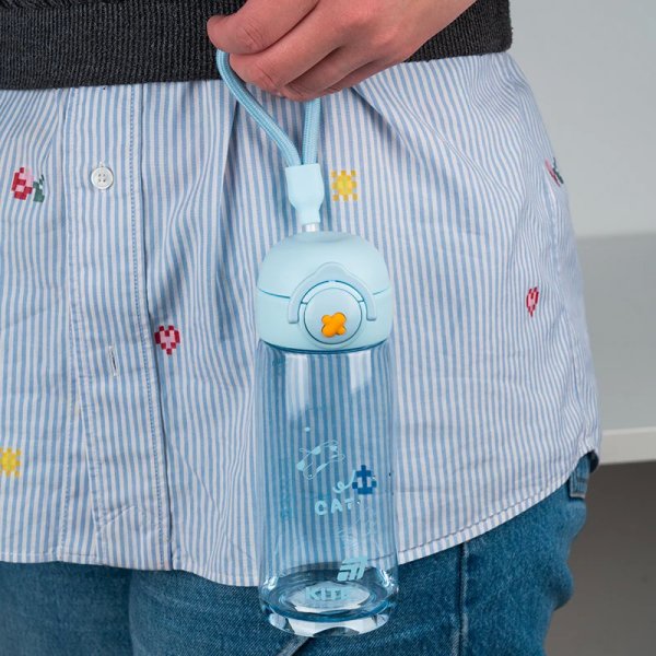 Пляшечка для води Kite K25-1236-2, 480 мл, блакитна