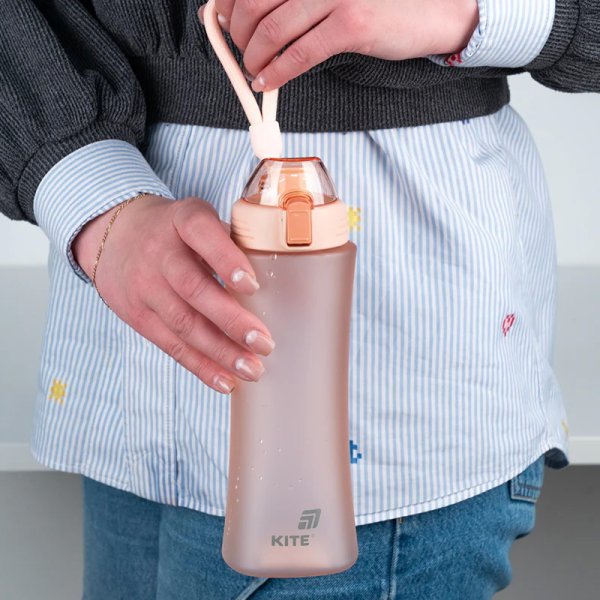 Пляшечка для води Kite K25-1216-3, 660 мл, рожева
