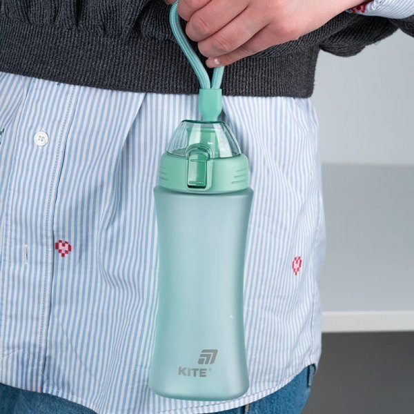 Пляшечка для води Kite K25-1215-2, 500 мл, бірюзова