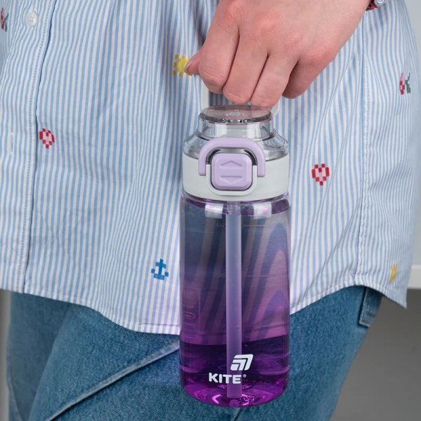 Пляшечка для води Kite K25-1212-3, 600 мл, фіолетова