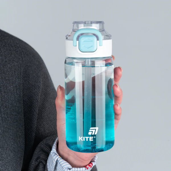 Пляшечка для води Kite K25-1212-2, 600 мл, блакитна