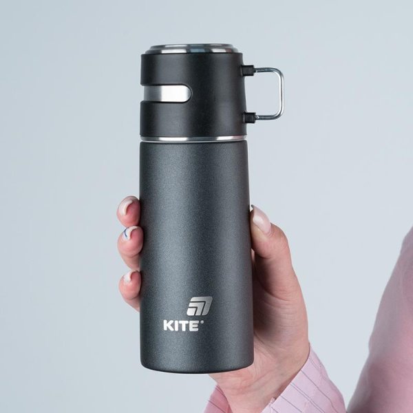 Термос Kite K25-1223-1, 350 мл, чорний