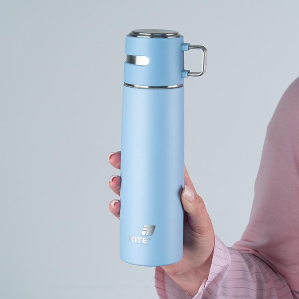 Термос Kite K25-1224-2, 500 мл, блакитний