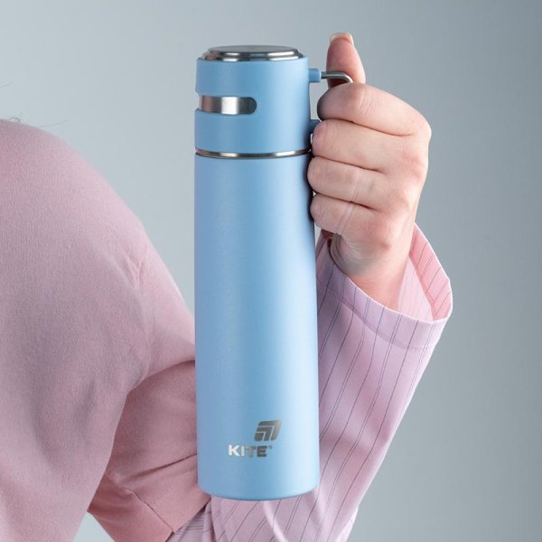 Термос Kite K25-1224-2, 500 мл, блакитний