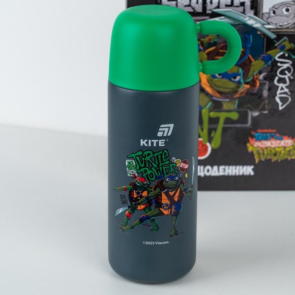 Термос Kite Ninja Turtles NT25-312, 480 мл, сірий