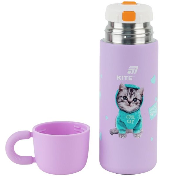 Термос Kite Studio Pets SP25-312, 480 мл, фіолетовий
