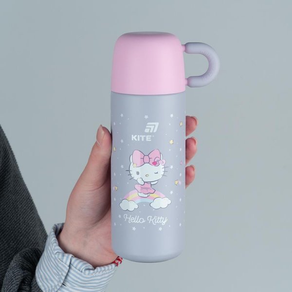 Термос Kite Hello Kitty HK25-312-1, 480 мл, сірий