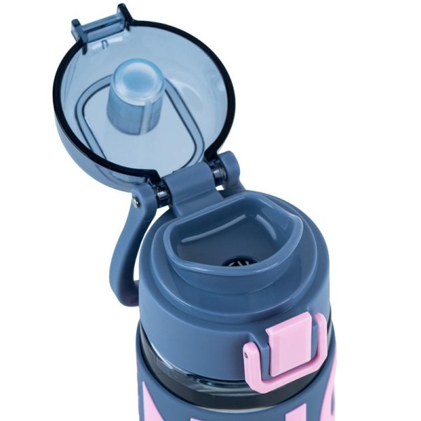Пляшечка для води Kite K25-1232-2, 550 мл, сіро-рожева