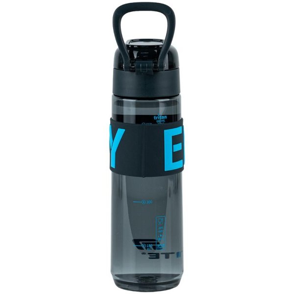 Пляшечка для води Kite K25-1233-2, 680 мл, чорно-блакитна