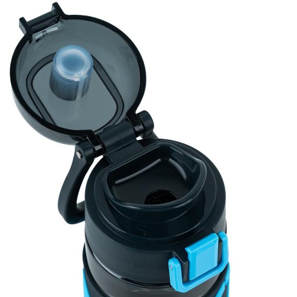 Пляшечка для води Kite K25-1233-2, 680 мл, чорно-блакитна