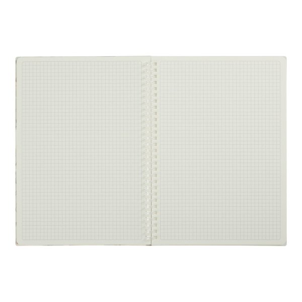 Зошит на пружині ARABESKI 190х260мм, 80л.,клітинка, персиковий