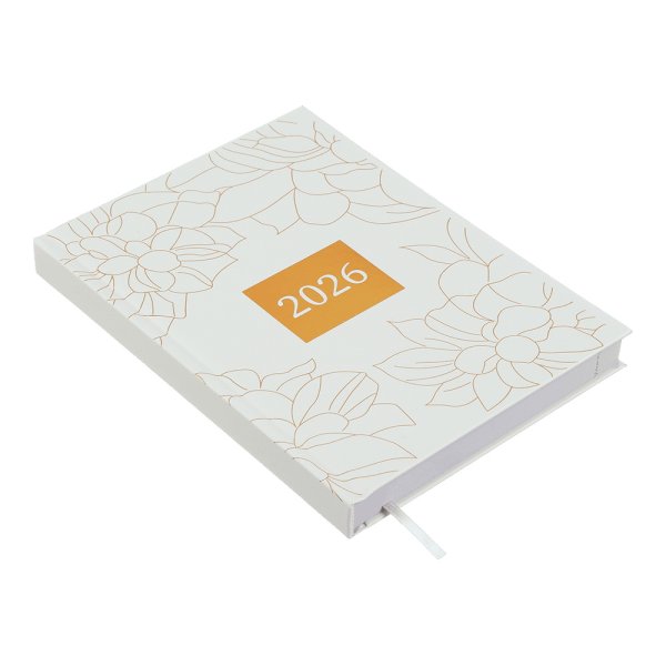 Щоденник FANTASTIC А5 на 2026 рік білий