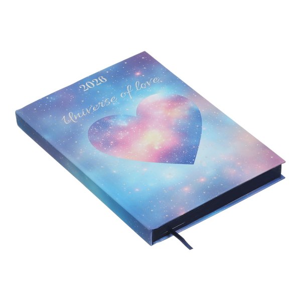 Щоденник ROMANTIC А5 на 2026 рік бірюзовий