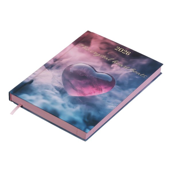 Щоденник ROMANTIC А5 на 2026 рік аквамарин