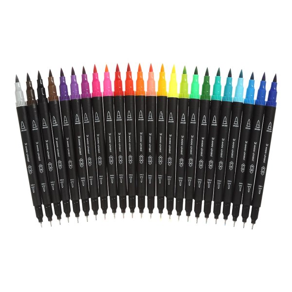 Набор лайнеров двухсторонних (лайнер+браш), 24 цвета