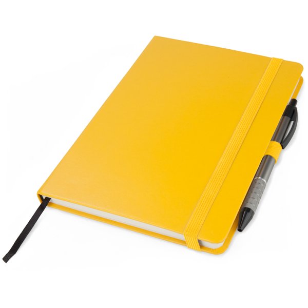 Книга записна Partner Prime А5, клітинка, жовтий 