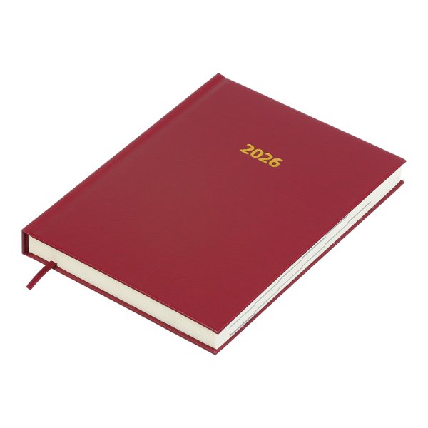 Щоденник STRONG А5 на 2026 рік темно-червоний