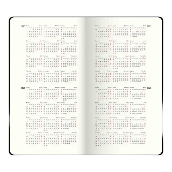 Щотижневик кишеньковий на 2026 рік, 85х153мм, SALERNO зелений