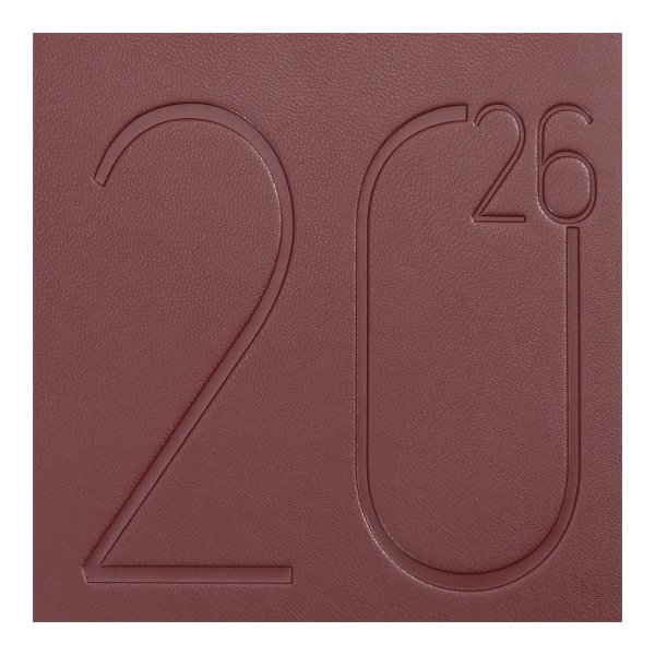 Щоденник MORANDI DARK А5 на 2026 рік темно-червоний