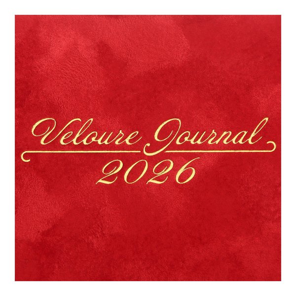 Щоденник VELOUR А5 на 2026 рік червоний
