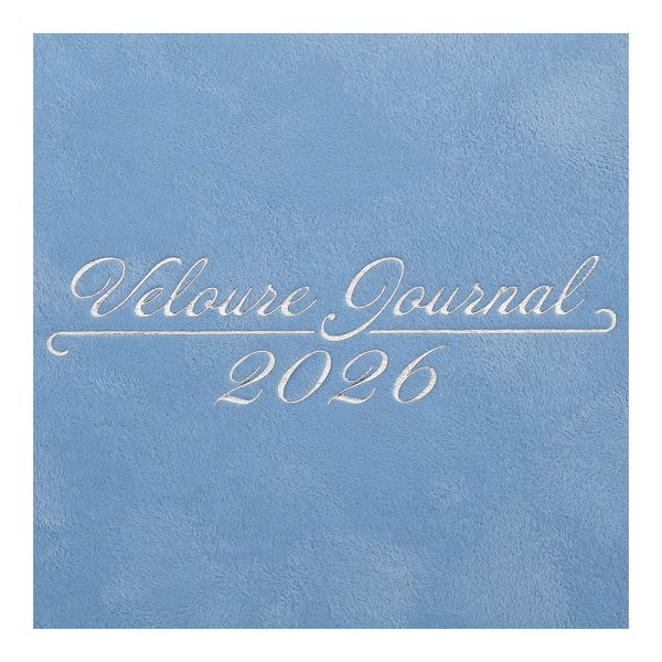 Ежедневник VELOUR А5 на 2026 год голубой