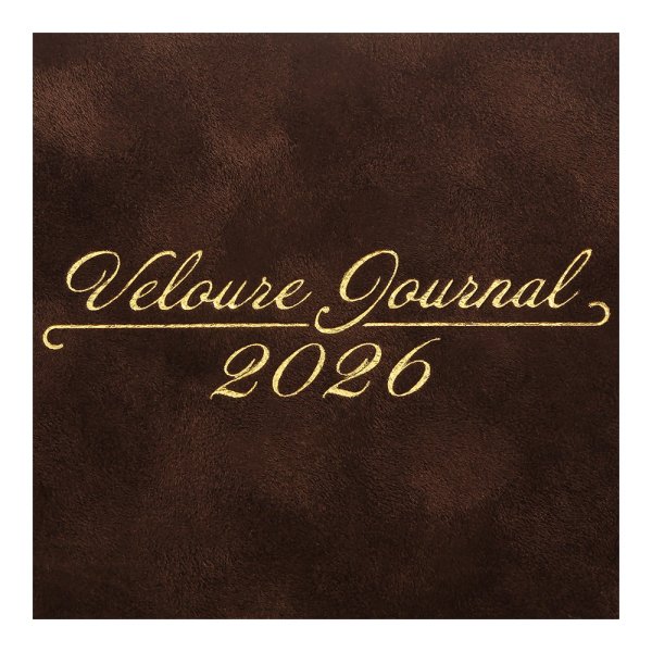 Щоденник VELOUR А5 на 2026 рік коричневий