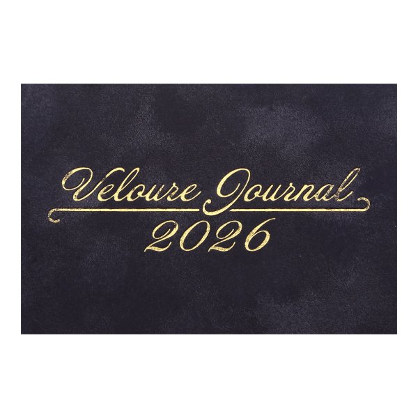 Щотижневик VELOUR А5 на 2026 рік чорний