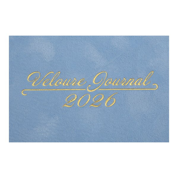 Щотижневик VELOUR А5 на 2026 рік блакитний