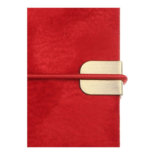 Щотижневик кишеньковий на 2026 рік, 85х153мм, VELOUR червоний