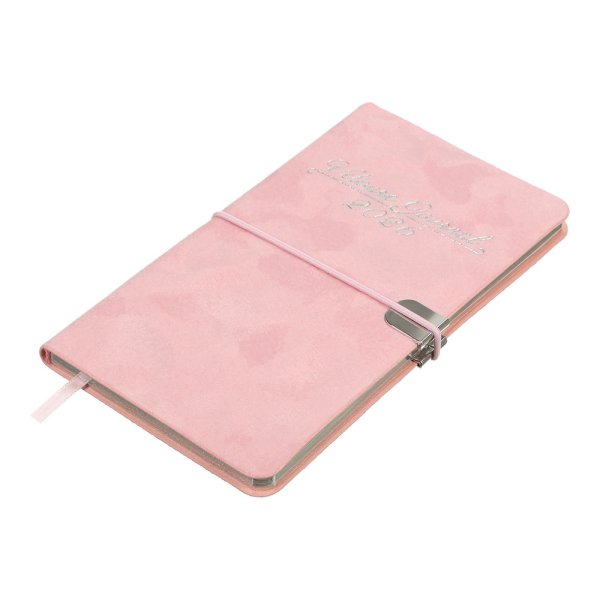 Еженедельник карманный на 2026 год, 85х153мм, VELOUR розовый