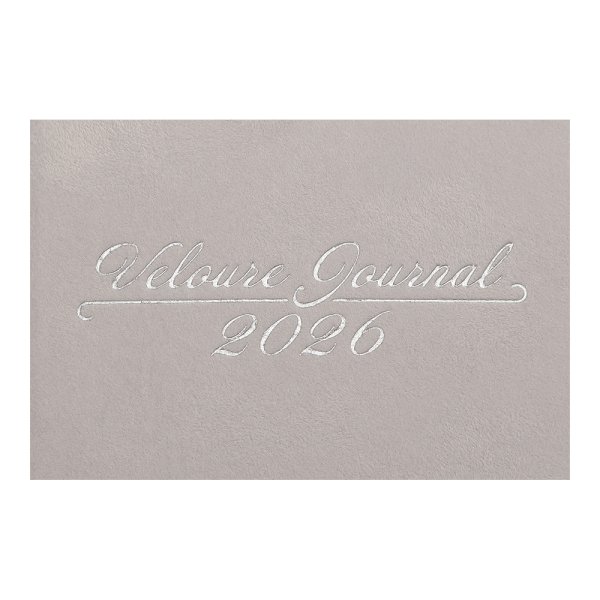 Еженедельник карманный на 2026 год, 85х153мм, VELOUR светло-серый