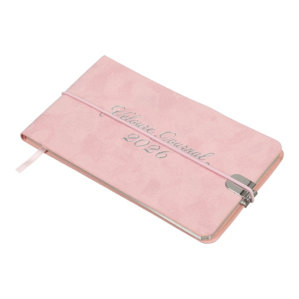 Щотижневик кишеньковий на 2026 рік, 153х87мм, VELOUR рожевий